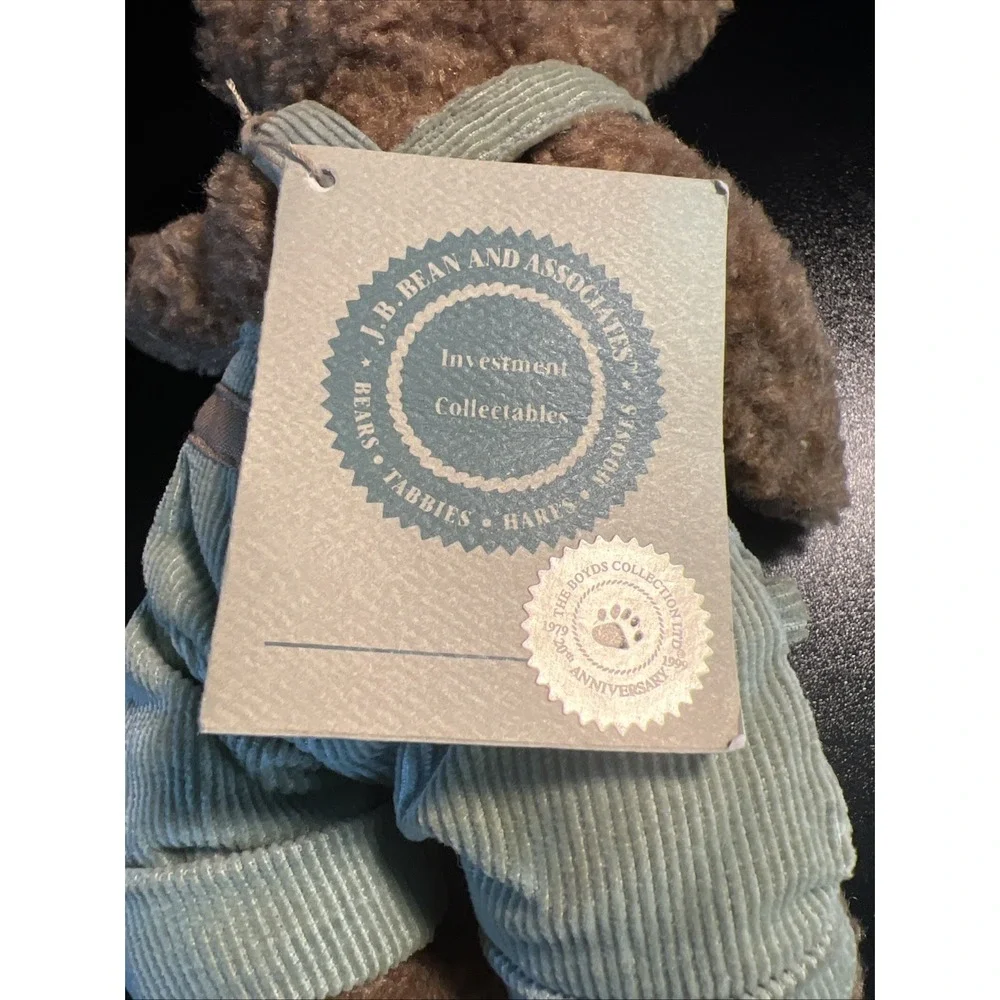 Boyds Bears Plush Collectible 20th Anniversary Corduroy‎ Overalls Brown NIB